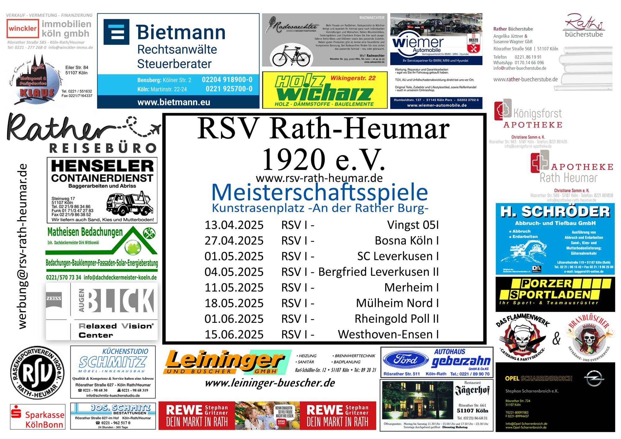 Spieltag; Kreisliga D; Kreisliega B; FVM